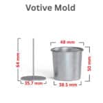 votive candle mold