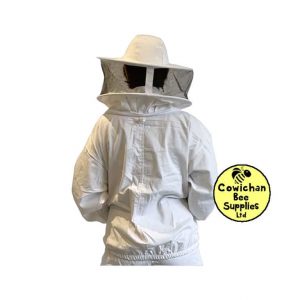 beekeeping jacket, round hat and veil