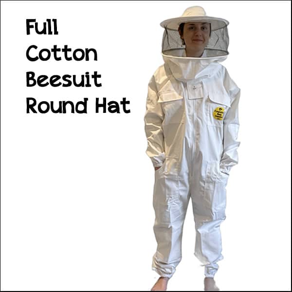 Bee Smart 400 Beekeeping Suit With Fencing Hat/Veil - 3-Layer Net Protection For Adult Beekeepers