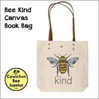 Bee Kind Canvas Book Bag