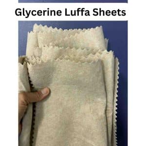 Luffa absorbent glycerin sheets. plant based. safe