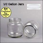 Half 1/2 Gallon Glass Jar