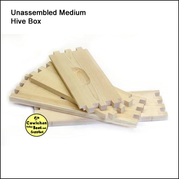 Unassembled Medium 8-Frame Beehive Super Box – SELECT Pine By Midnight Bee Supply
