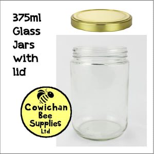 375ml glass jar with lid