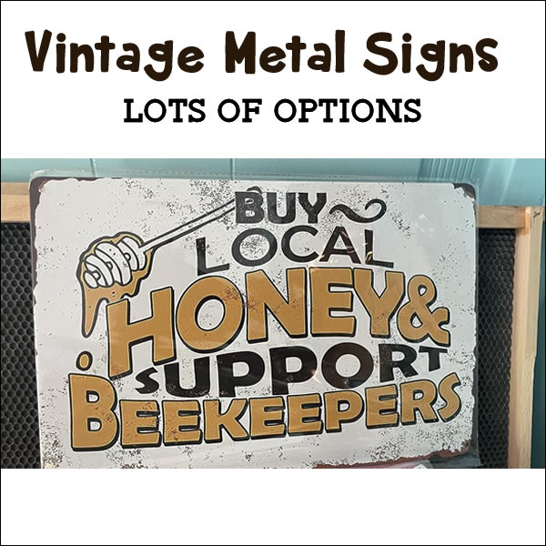 vintage metal signs