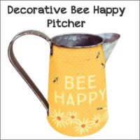 Decorative Pitcher BEE HAPPY
