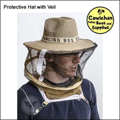 beekeepers protective hat with veil netting