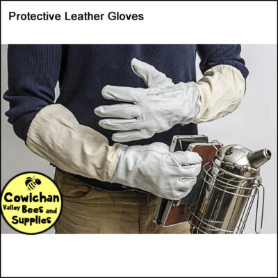 Protective leather bee gloves