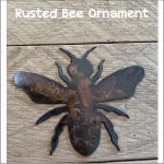 Bee Ornament - Rusty metal