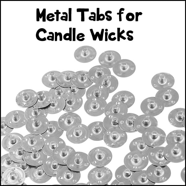 metal tabs for candle wicks