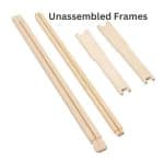 unassembled wood frames