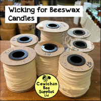 Wicking beeswax candles