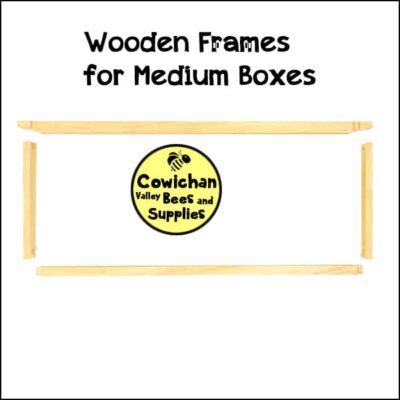 Wood frames for medium hive boxes